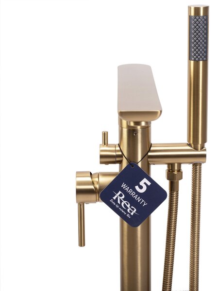 Free-standing faucet Rea Flores Gold Brush