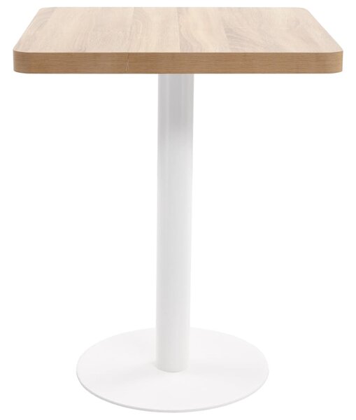 Bistro Table Light Brown 60X60 cm MDF