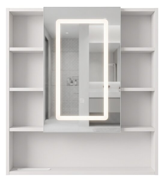 LED mirror cabinet Rea Luna 70x80cm