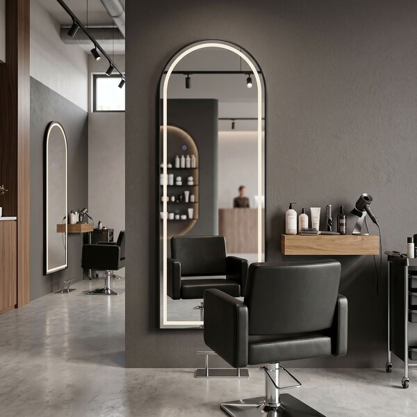 Mirror LED Orbit 50x160cm Black
