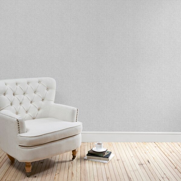 Grey Cara Textured Wallpaper Grey