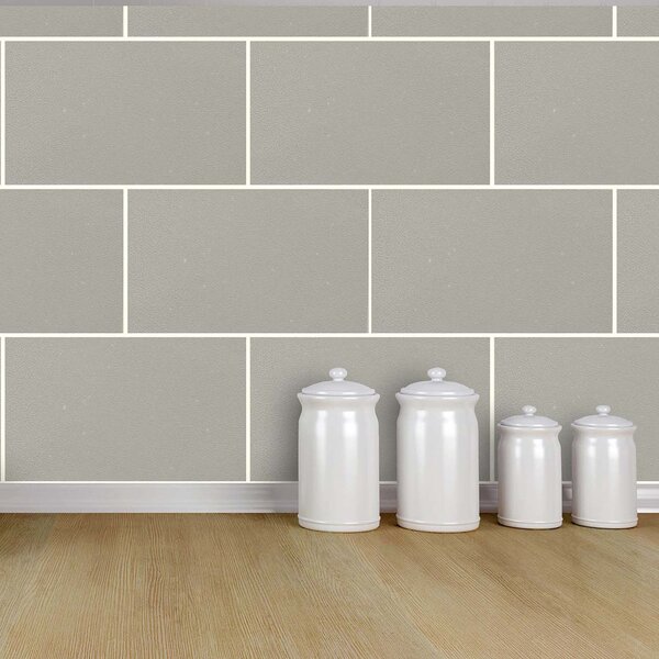 London Tile Grey Mist Wallpaper