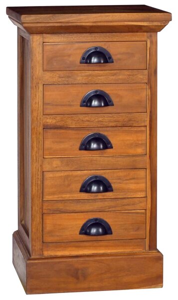 5-Drawer Cabinet 35x30x60 cm Solid Teak Wood