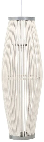 Pendant Lamp White Willow 40 W 25x62 cm Oval E27