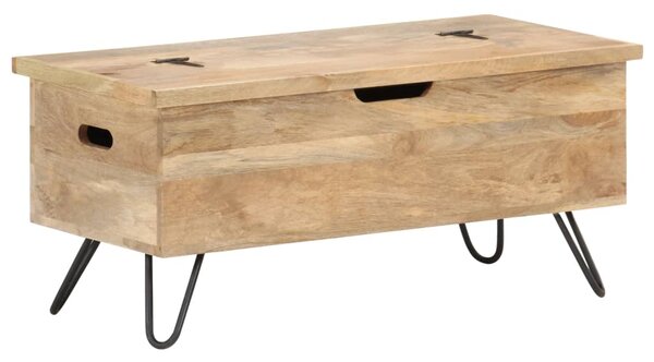 Chest 90x40x45 cm Solid Mango Wood