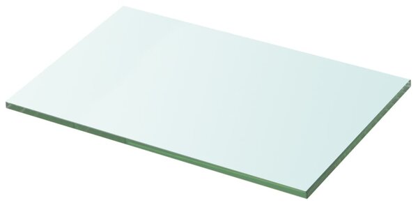 Shelves 2 pcs Panel Glass Clear 30x15 cm