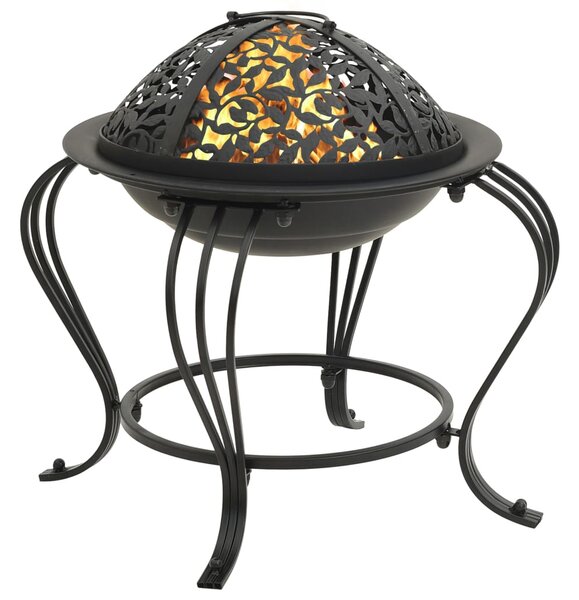 Fire Pit with Poker 49 cm Steel