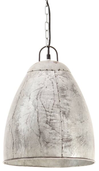 Industrial Hanging Lamp 25 W Silver Round 32 cm E27