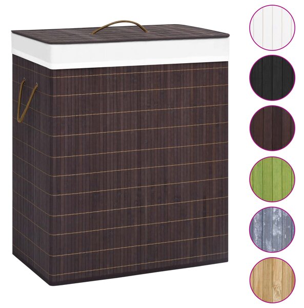 Bamboo Laundry Basket Brown 100 L