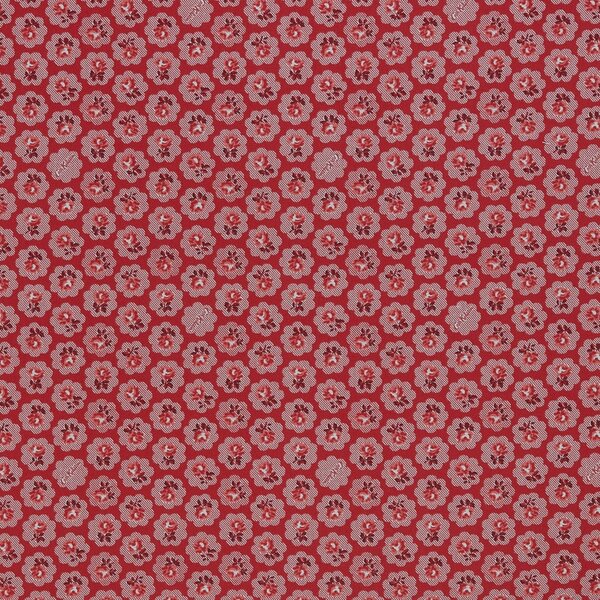 Cath Kidston Freston Rose Fabric Red