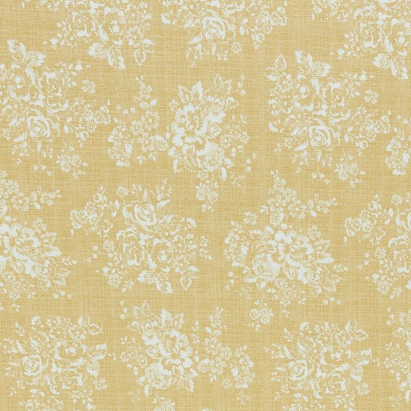 Cath Kidston Washed Rose Fabric Ochre