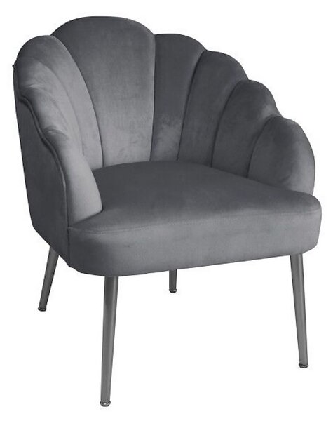 Sophia Scallop Occasional Chair - Grey