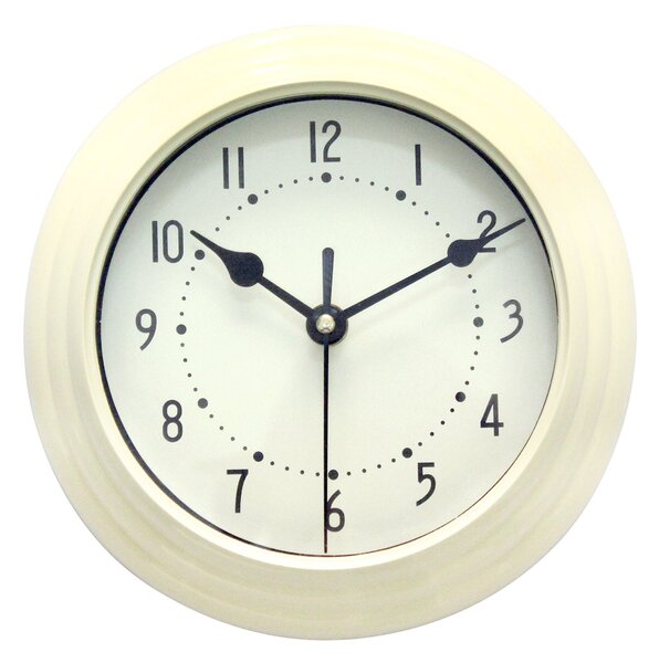 Mini Station 20cm Wall Clock Cream Cream