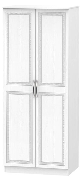 Milton 2 Door Wardrobe - White