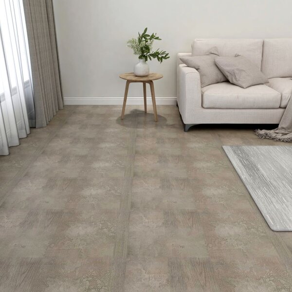 Self-adhesive Flooring Planks 55 pcs PVC 5.11 m² Grey