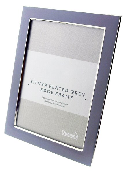 Grey Edge Photo Frame 6" x 4" (15cm x 10cm) Grey