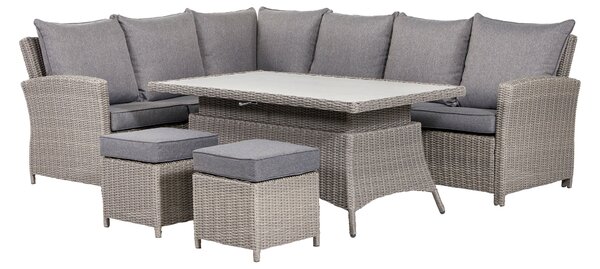 Barbados Long Right Rattan Corner Set