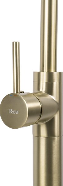 Basin mixer Rea Lungo Brush Gold