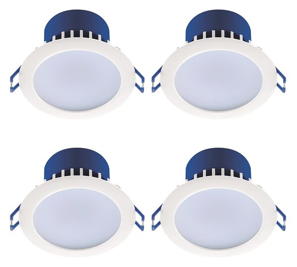 7W Dimmable Tri-Colour Pack of 4 LED Downlights