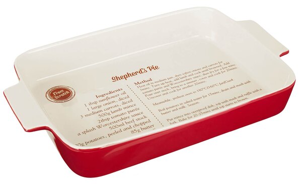 From Scratch Red Stoneware Oven Dish - 3.2L