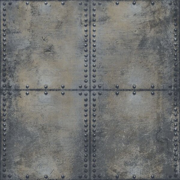 Noordwand Urban Friends & Coffee Wallpaper Concrete Blocks Grey and Black
