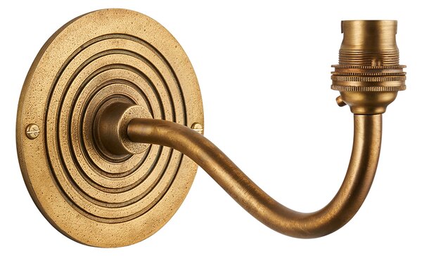 Target Wall Light in Antique Brass