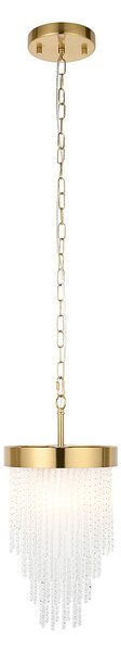 Falline Pendant in Brushed Aged Brass
