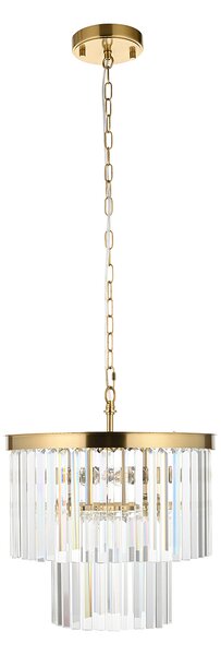 Marina 4Lt Pendant in Brushed Aged Brass