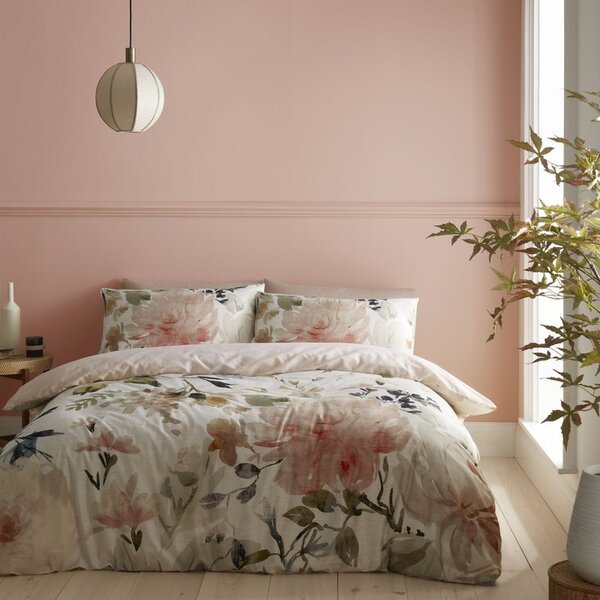 Bianca Oriana Floral Duvet Cover Bedding Set Blush