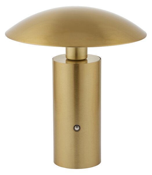 Roxanne Rechargeable Table in Brushed Gold Finish