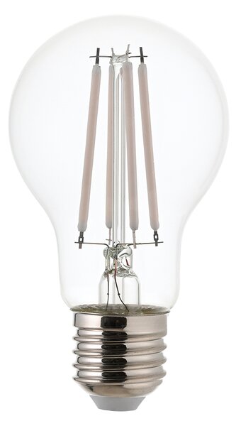 White Filament E27 Led Gls Non-Dimmable in Glass and Bright Nickel
