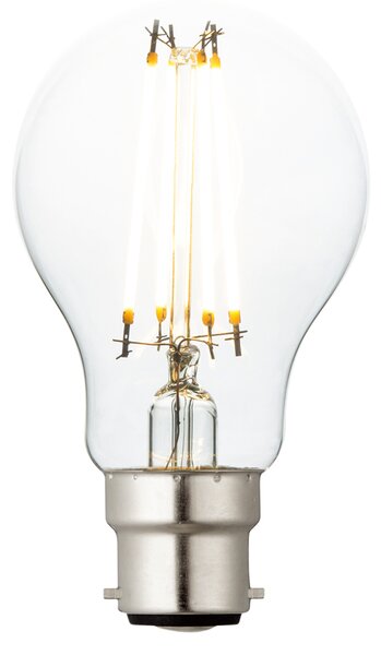 B22 Led Filament Gls Non-Dimmable in Glass and Bright Nickel