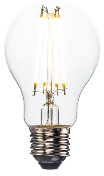 E27 Led Filament Gls Non-Dimmable in Glass and Bright Nickel