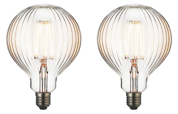 E27 Globe - 2 Pack in Glass