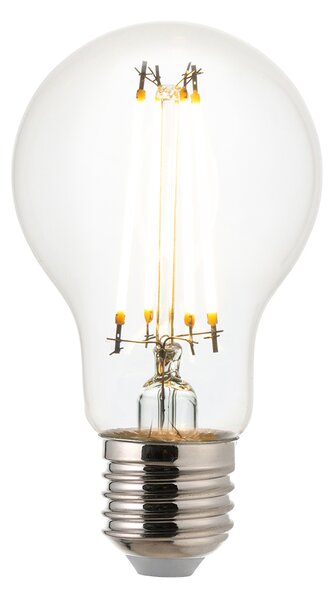 Ultra Efficient Class A E27 Led Filament Gls Non-Dimmable in Glass and Bright Nickel