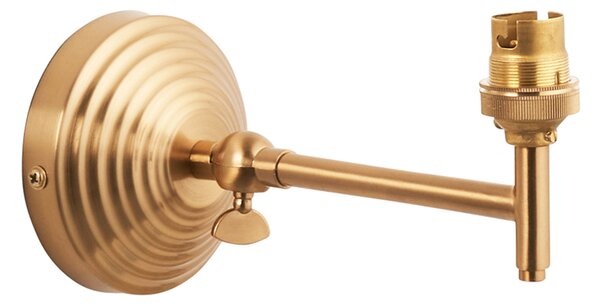 Staturet Fold Wall Fitting in Brushed Aged Brass