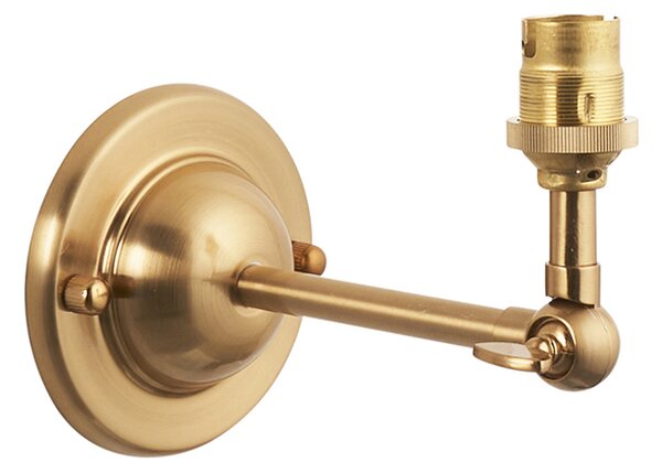 Lisette Wing Wall Fitting in Brushed Aged Brass