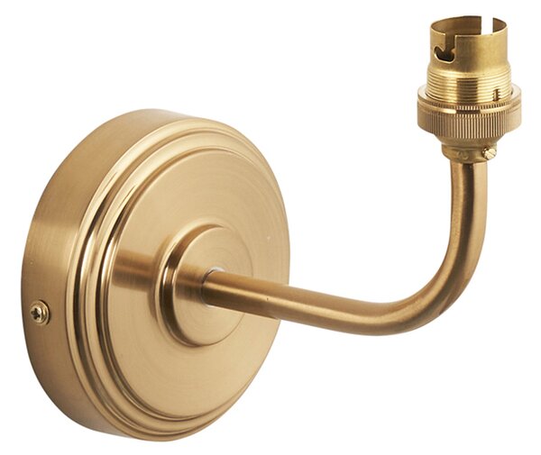 Donald Arc Wall Fitting in Brushed Aged Brass