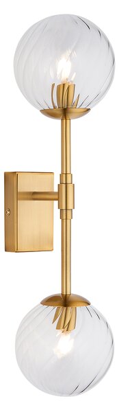 Estelle Brushed Aged Brass Wall Light