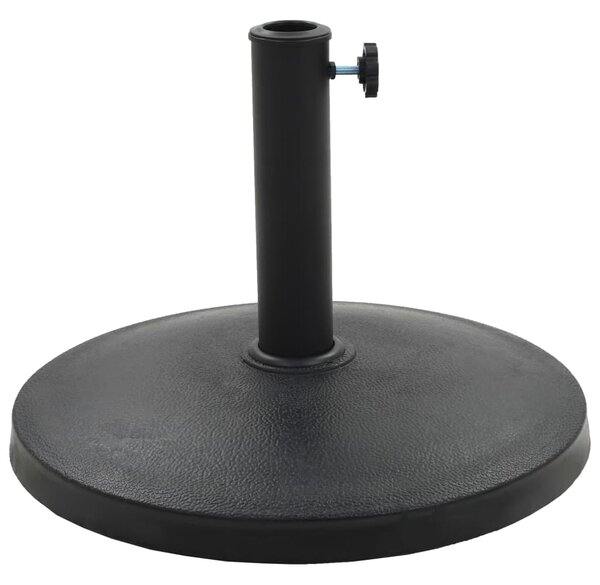 Parasol Base Round Polyresin 10 kg Black