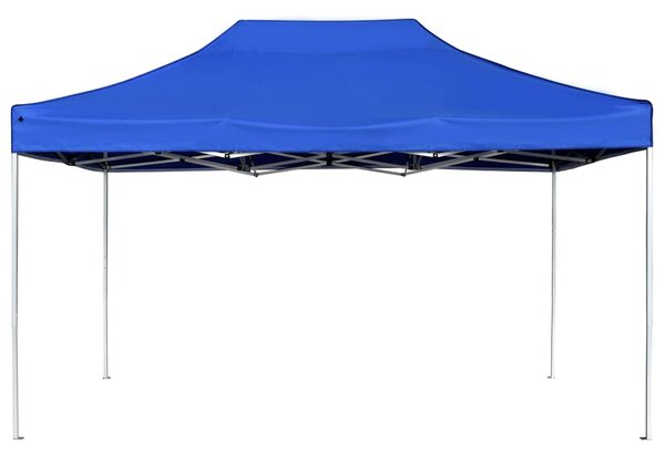 Professional Folding Party Tent Aluminium 4.5x3 m Blue