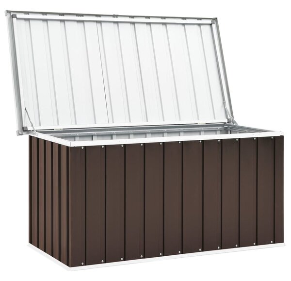 Garden Storage Box Brown 129x67x65 cm