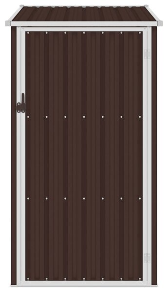 Garden Shed Brown 87x98x159 cm Galvanised Steel