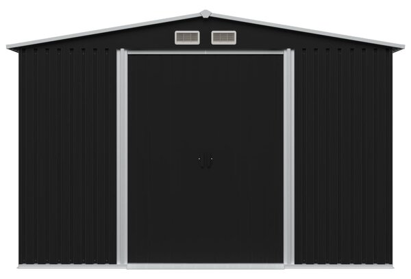 Garden Storage Shed Anthracite Steel 257x205x178 cm