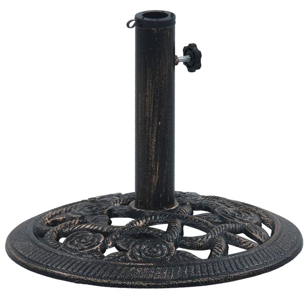 Umbrella Base Black and Bronze 9 kg 40 cm Cast Iron