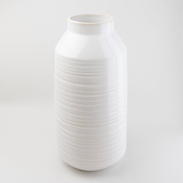 Churchgate Ceramic Ripple 40cm Vase White