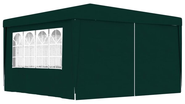 Professional Party Tent with Side Walls 4x4 m Green 90 g/m?
