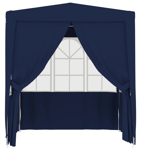 Professional Party Tent with Side Walls 2x2 m Blue 90 g/m²