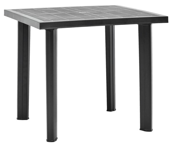 Garden Table Anthracite 80x75x72 cm Plastic