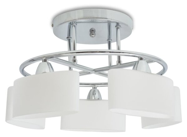 Ceiling Lamp with Ellipsoid Glass Shades for 5 E14 Bulbs 200 W